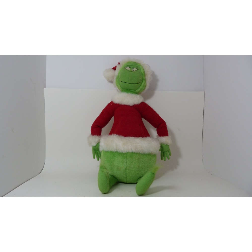 Vintage 1998 Hallmark Dr Seuss The Grinch Who Stole Christmas Santa Suit Plush
